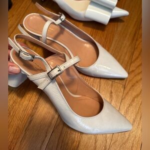 Italian white heels